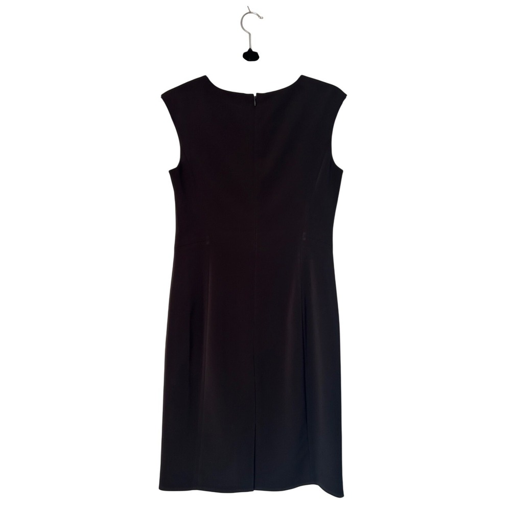 Ann Taylor Sheath Dress Womens SZ 4 Black Sleeveless Professional Career Office - Picture 4 of 12